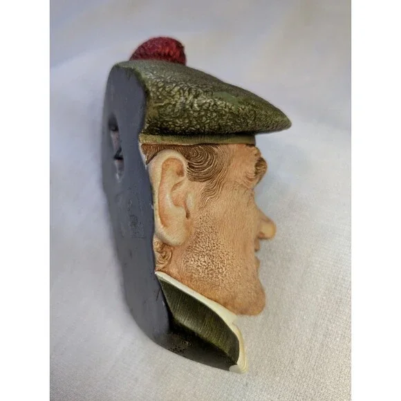 Vintage Bossons Chalkware Head 1969 JOCK Wall Hanging Sculpture Made in England - Picture 15 of 16